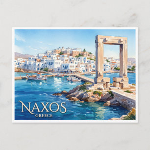 Carte Postale Chora, Naxos Grèce