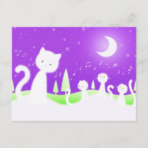Carte Postale Chorale de chats