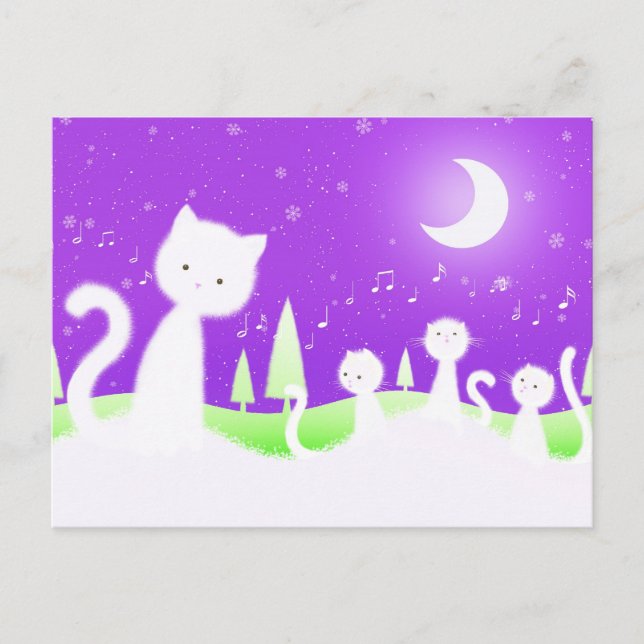Carte Postale Chorale de chats (Devant)