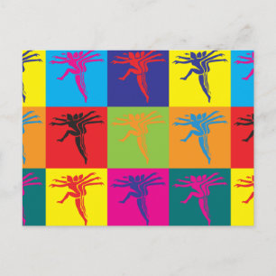 Carte Postale Chorégraphie Pop Art