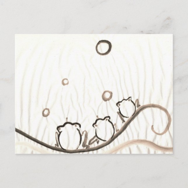 Carte Postale Chorus de grenouille (Devant)