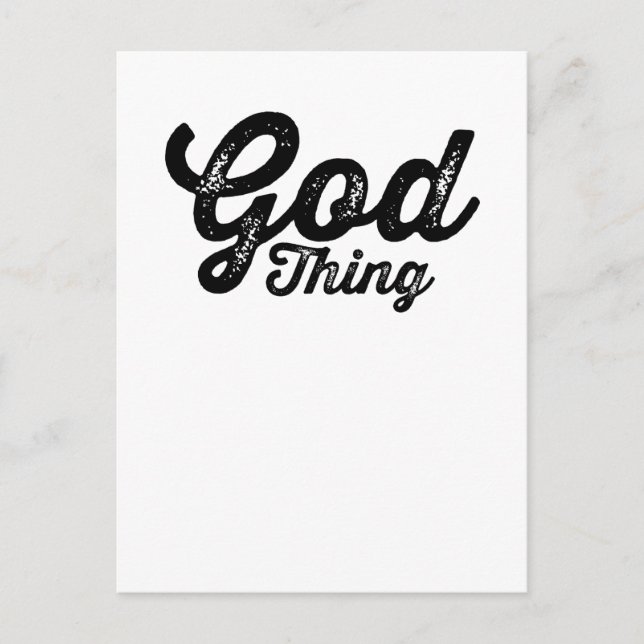 Carte Postale Chose de Dieu Inspiration Chrétienne (Devant)