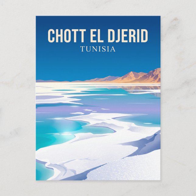Carte Postale Chott el Djerid Tunisie (Devant)