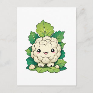 Carte Postale Chou-fleur Kawaii