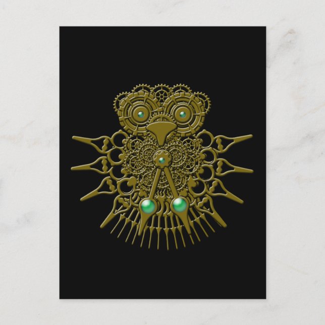 Carte Postale Chouette à vapeur (Devant)