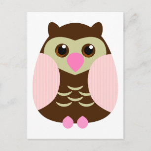 Carte Postale Chouette Brown