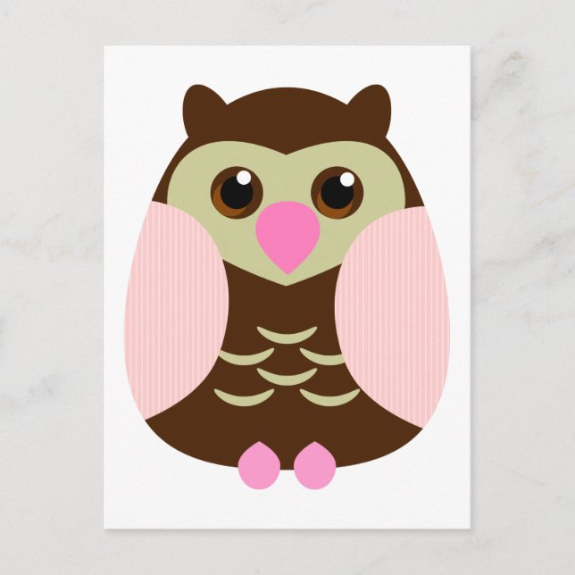 Carte Postale Chouette Brown (Devant)