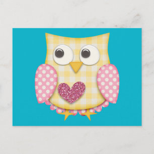 Carte Postale Chouette mignonne