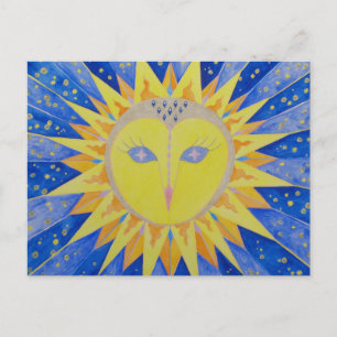 Carte Postale Chouette Sunowl