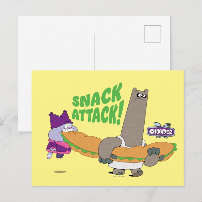 Carte Postale Chowder et Shnitzel (Devant / Derrière)