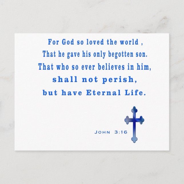 Carte Postale chrétien (Devant)