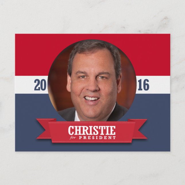 CARTE POSTALE CHRIS CHRISTIE 2016 (Devant)