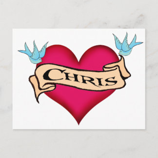 Carte Postale Chris - T-shirts et cadeaux personnalisés pour tat
