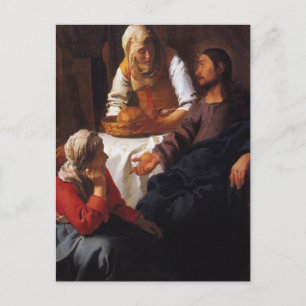 Carte Postale Christ dans la Maison de Marie & Marthe
