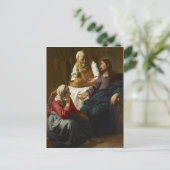 Carte Postale Christ dans la Maison de Marthe et Marie (Vermeer) (Debout devant)