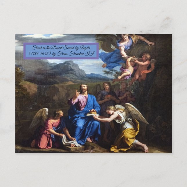 Carte Postale Christ dans le désert (Devant)