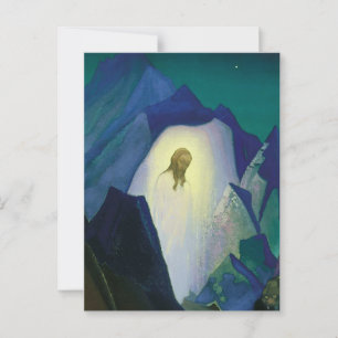 Carte Postale «Christ dans le désert» de Nicholas Roerich