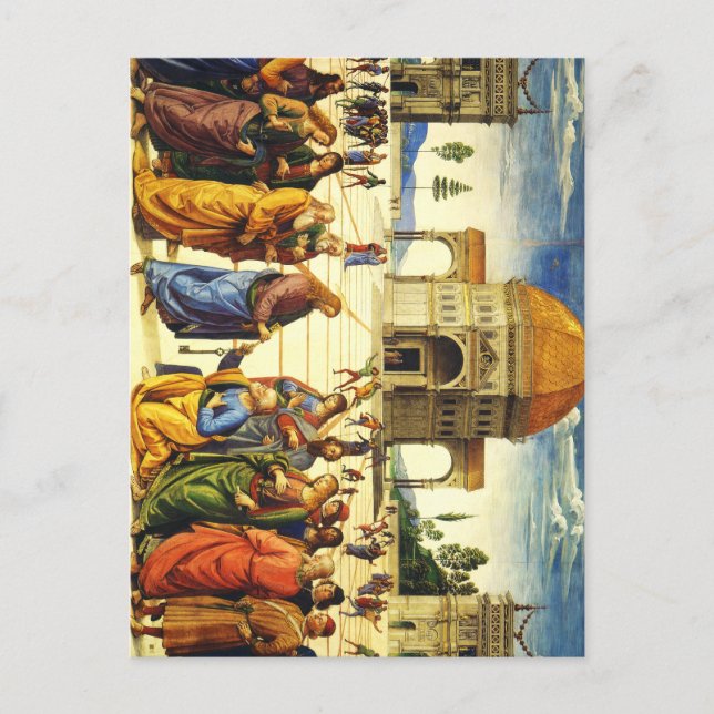Carte Postale Christ Donner les clés à saint Pierre (Devant)