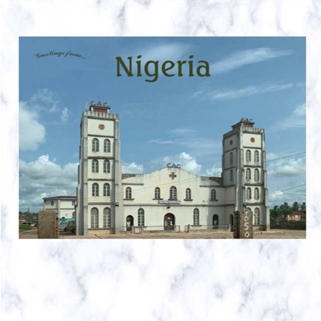 Carte Postale Christ Église apostolique Osun État Nigeria (Créateur téléchargé)