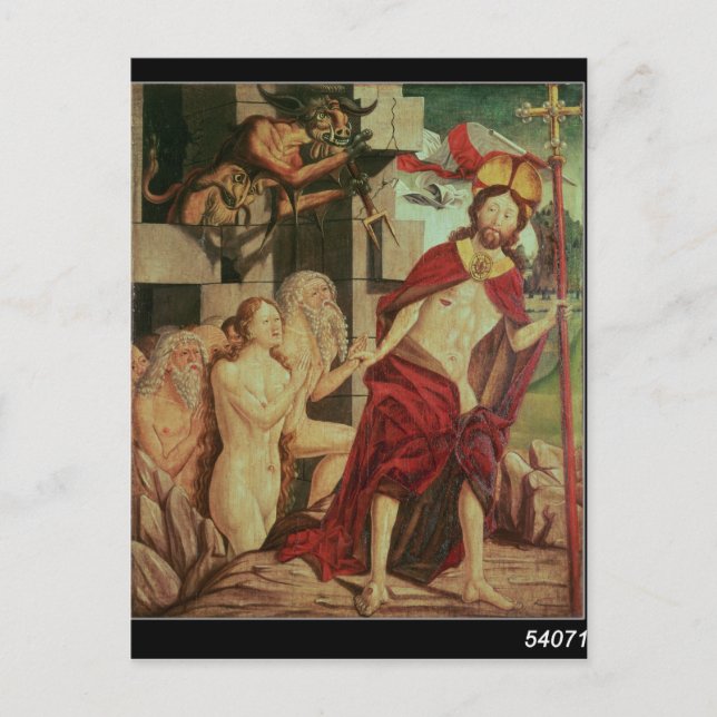 Carte Postale Christ en enfer (Devant)