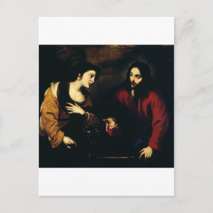 Carte Postale Christ et la femme de Samarie