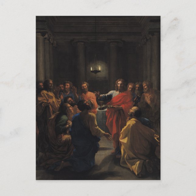 Carte Postale Christ Instituant l'Eucharistie (Devant)