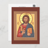 Carte postale Christ Pantocrator (Devant / Derrière)