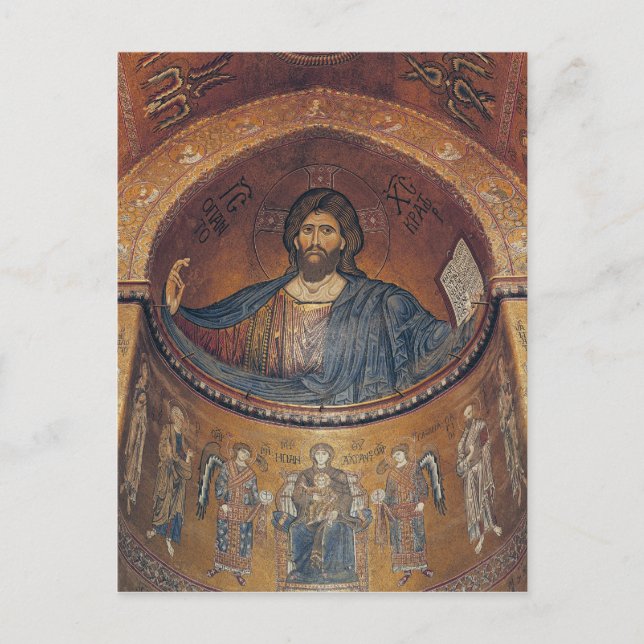Carte Postale Christ Pantocrator et la Vierge (Devant)