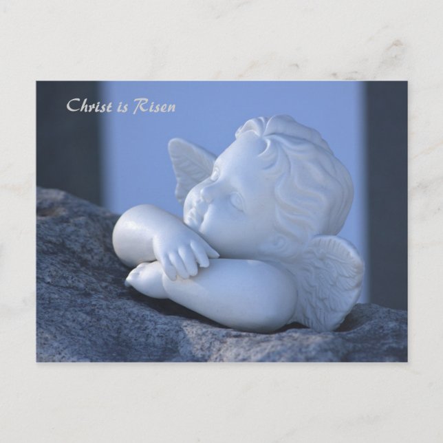 Carte Postale Christ ressuscité Figine d'ange doux CC0114 Pâques (Devant)