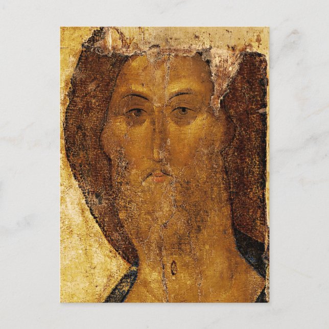 Carte Postale Christ sauveur par Andrei Rublev (Devant)