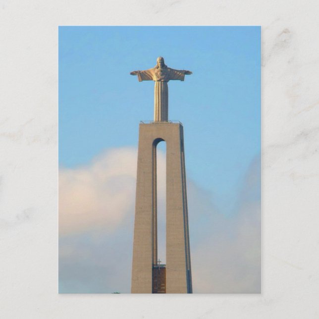 Carte Postale Christ sur la colline à Lisbonne (Devant)