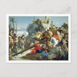 Carte Postale Christ sur la route du Calvaire, 1749 (huile sur t