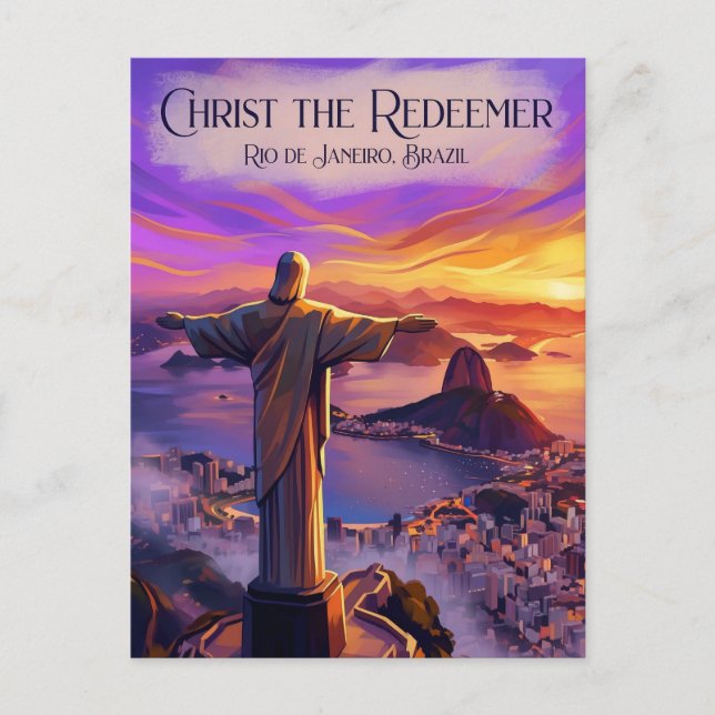 Carte Postale Christ the Redeemer Brazil (Devant)
