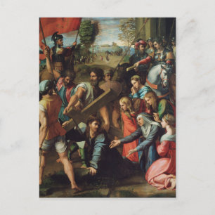 Carte Postale Christ tombe sur le chemin du Calvaire par Raphael