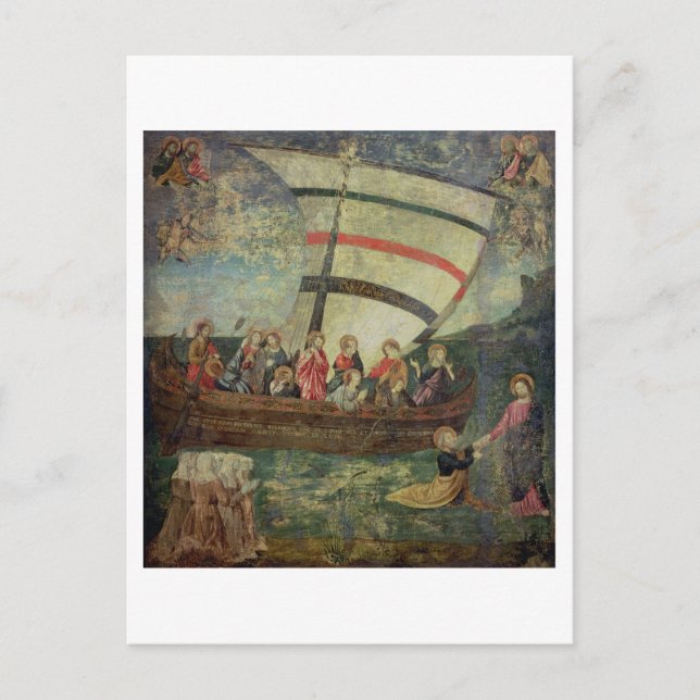 Carte Postale Christ walking on the water, after the Navicella (Devant)