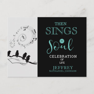 Carte Postale Christian Alors chante ma célébration de la vie de