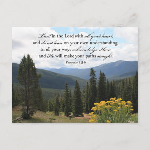 Carte Postale Christian Bible Verse Photo Inspirational Picture