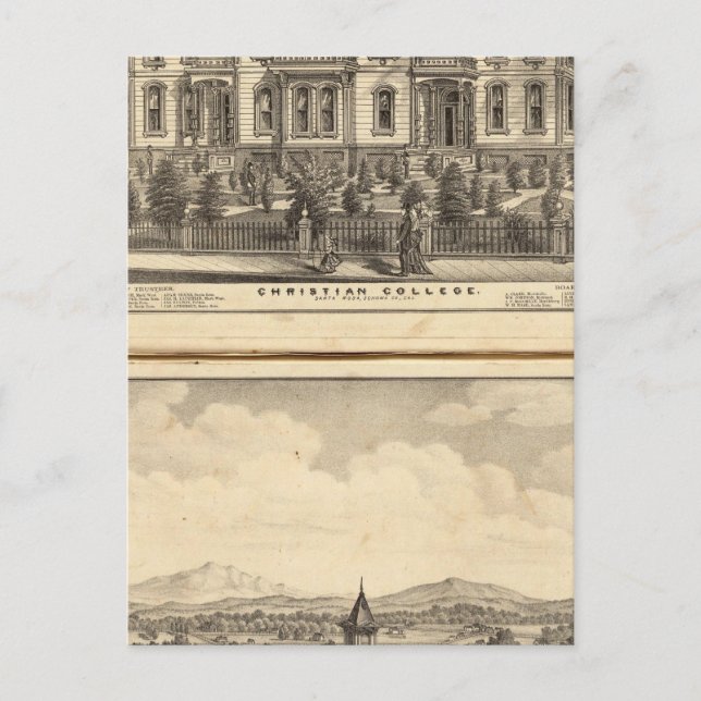 Carte Postale Christian College et Pacific Methodist College (Devant)