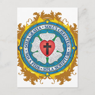 Carte Postale Christian Gift Luther Rose Jésus Croix Dieu Anges