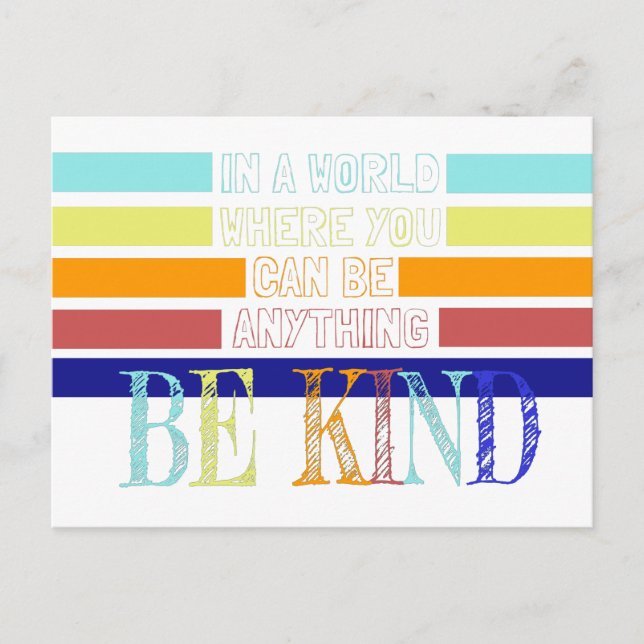 Carte Postale Christian Miracle Worker BE Kind (Devant)