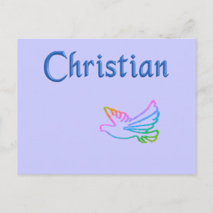 Carte Postale Christian Rainbow Dove