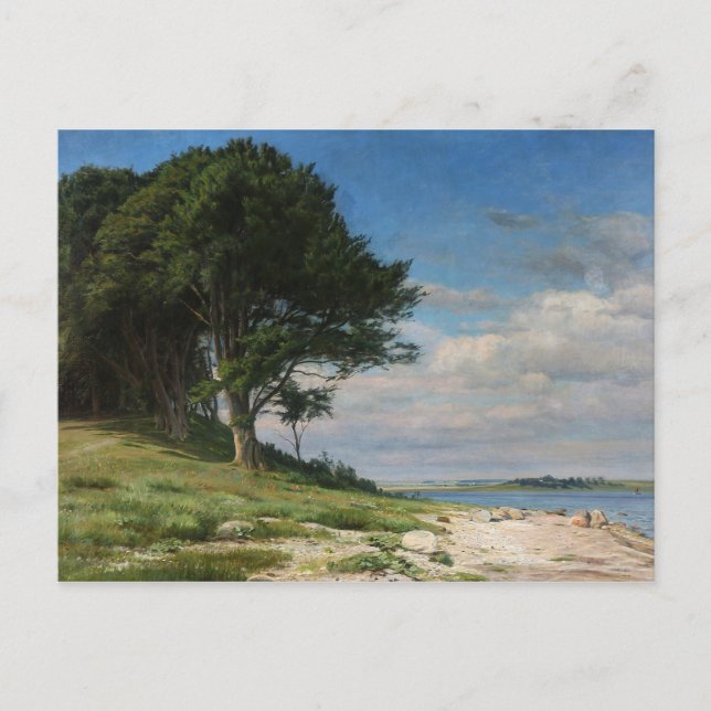 Carte Postale Christian Zacho - La plage de Bramsaesvig (Devant)