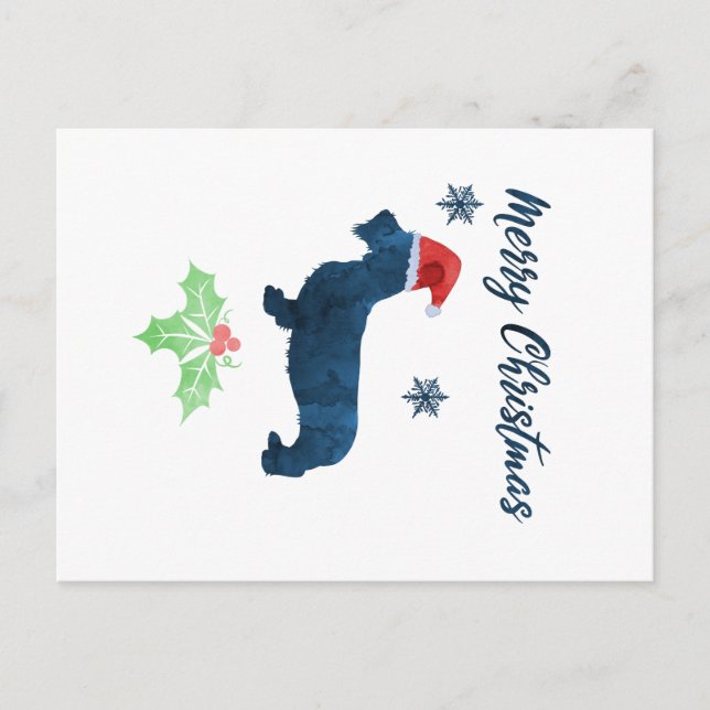 Carte Postale Christmas Dachshund (Devant)