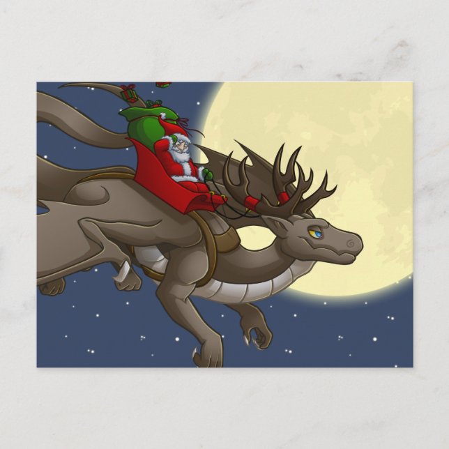 Carte postale Christmas Dragon (Devant)