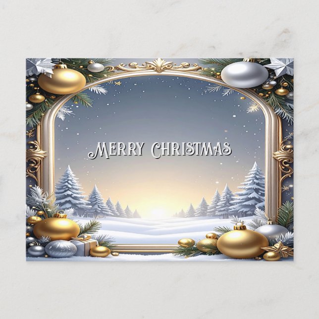 Carte Postale Christmas Frame Holiday Postcard (Devant)