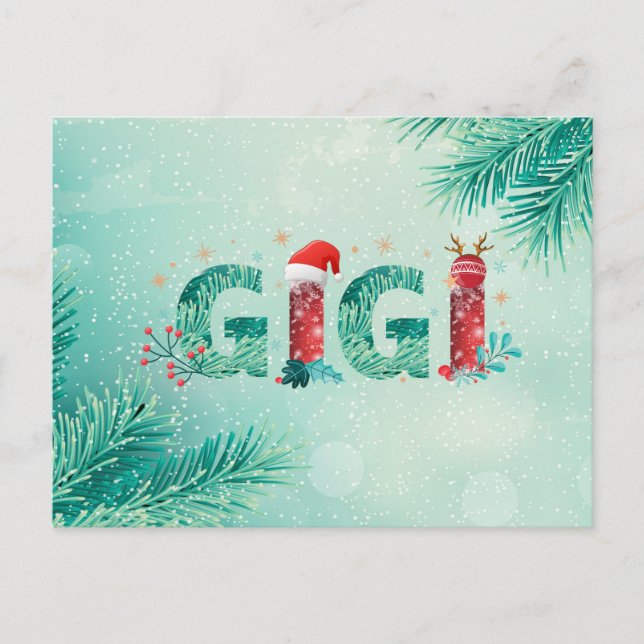 Carte Postale Christmas Gigi (Devant)