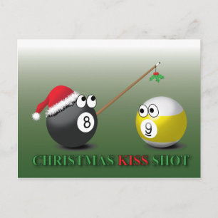 Carte postale Christmas Kiss Shot