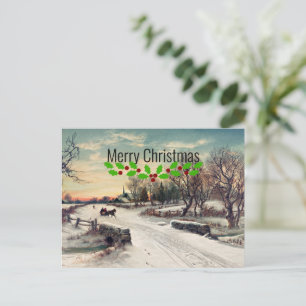 Carte Postale Christmas Morn, peinture d'art,
