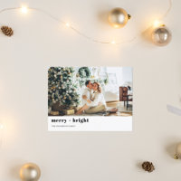 Christmas Photo Family | Merry + Bright | Holiday