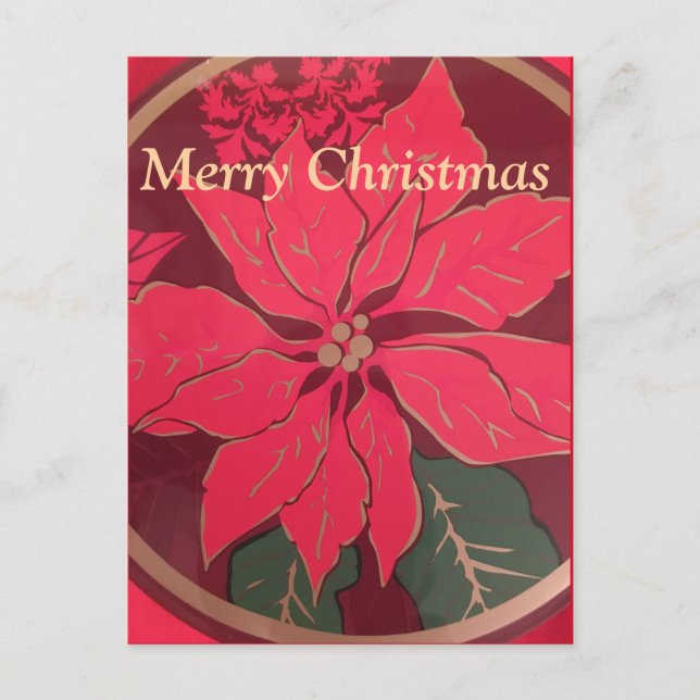 Carte Postale Christmas Poinsettia - Postcard (Devant)